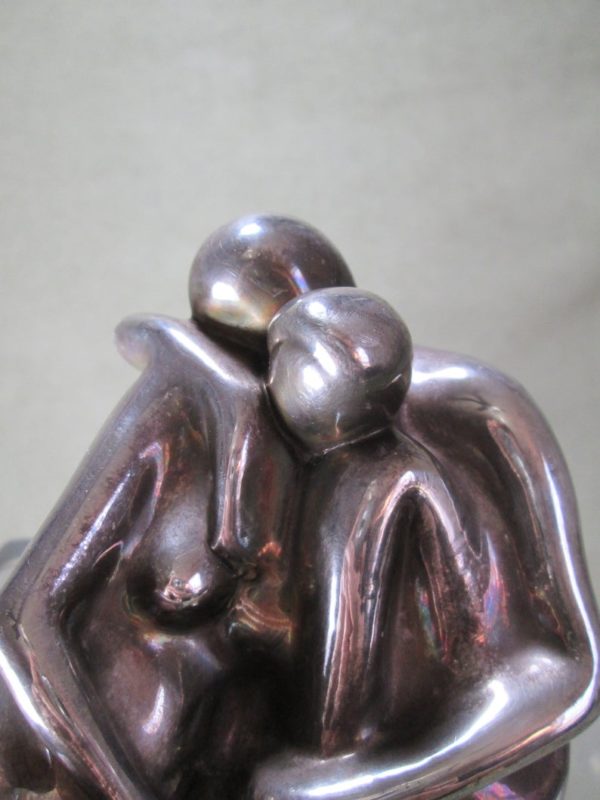 Sterling silver Sheltering Embrace Sculpture